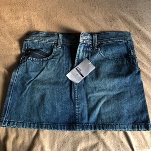 New Denim Mini Skirt New M